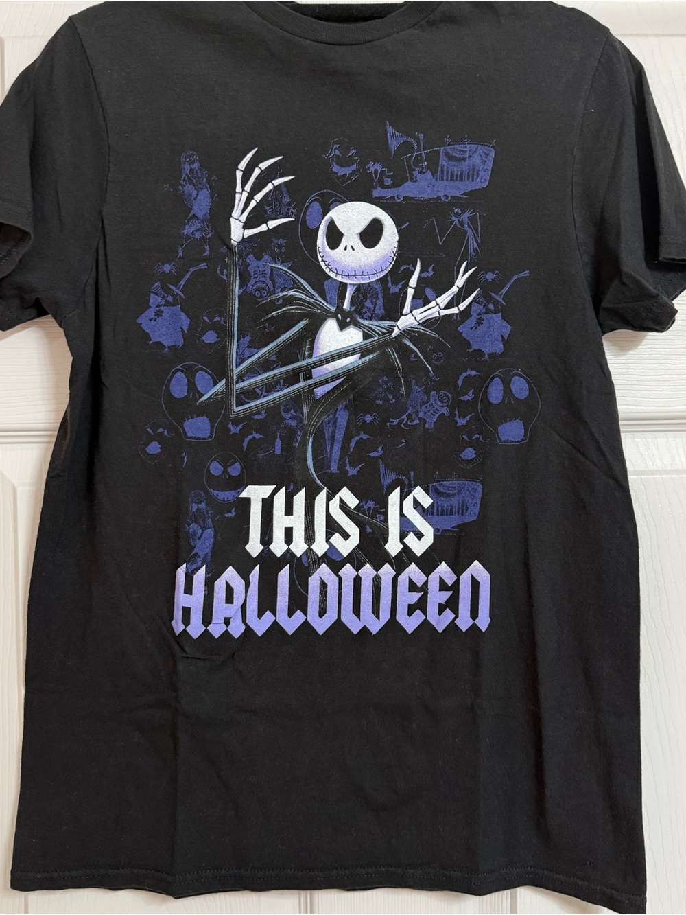 Disney Jack Skellington 'This Is Halloween' Black & Purple Graphic Tee